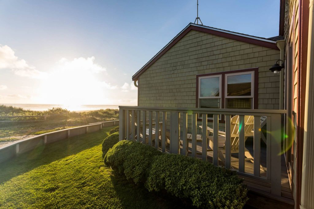 Great green space outside your door at the Ocean Inn